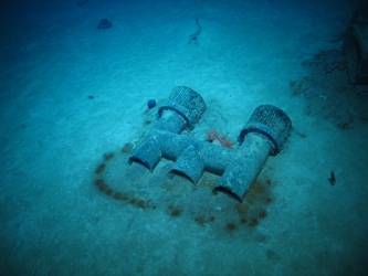 Top of officer's galley funnel